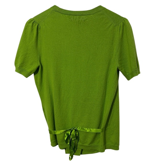 NWT Express Cotton Cashmere Blend Wrap Front Sweater Ribbon Belt Womens Size M - Picture 2 of 5